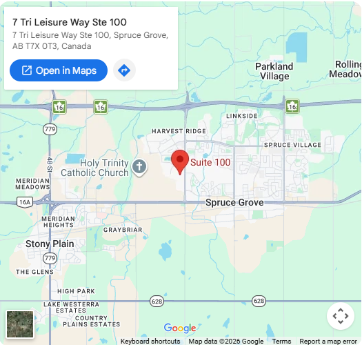 Map showing Tri-Wellness MD Centre